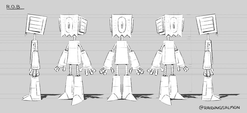 R.O.B (character turnaround sheet)